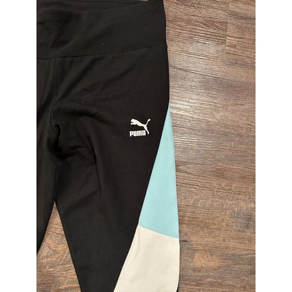 PUMA SE WAY 1 WOMEN’S L BLACK ATHLETIC WORKOUT LEGGINGS 1X - Picture 5 of 6